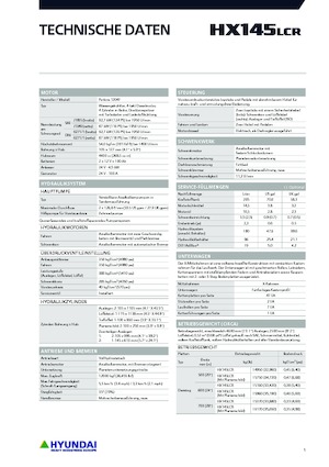 Excavatrice sur chenilles Hyundai HX145LCR