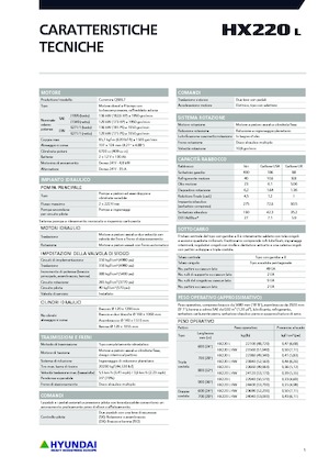 Excavatrice sur chenilles Hyundai HX220L