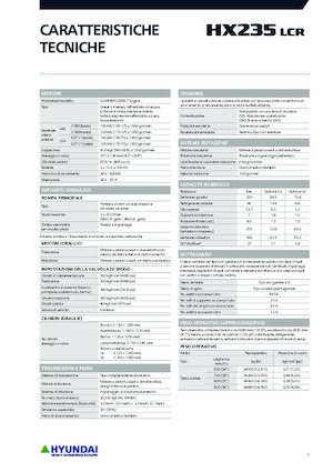 Excavatrice sur chenilles Hyundai HX235LCR