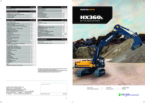 Excavatrice sur chenilles Hyundai HX 360L