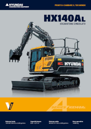 Excavatrice sur chenilles Hyundai HX140AL