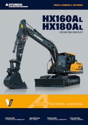 Excavatrice sur chenilles Hyundai HX180AL