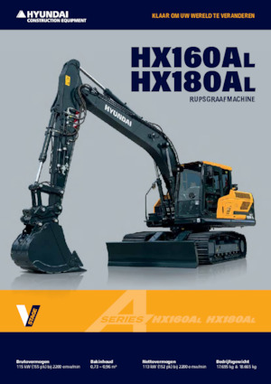 Excavatrice sur chenilles Hyundai HX160AL