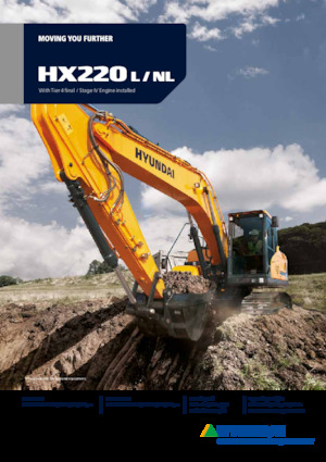 Excavatrice sur chenilles Hyundai HX220NL