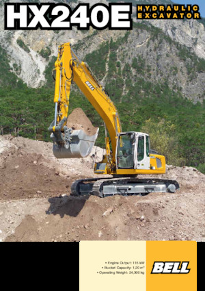 Excavatrice sur chenilles Bell HX240E