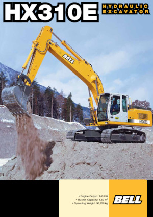 Excavatrice sur chenilles Bell HX310E