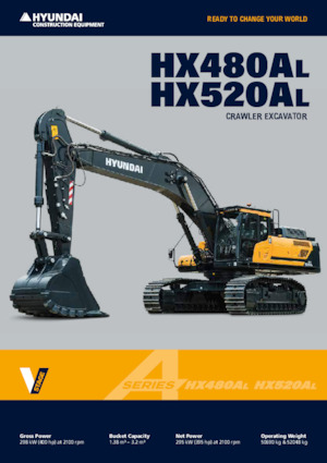 Excavatrice sur chenilles Hyundai HX520AL