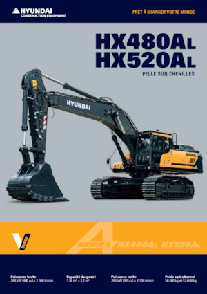 Excavatrice sur chenilles Hyundai HX520AL