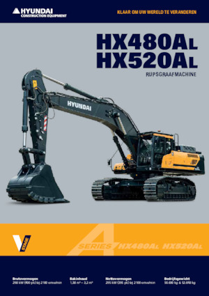 Excavatrice sur chenilles Hyundai HX520AL