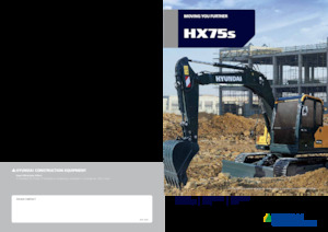 Excavatrice sur chenilles Hyundai HX75S