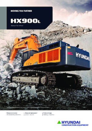 Excavatrice sur chenilles Hyundai HX900L