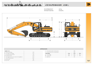 Excavatrice sur chenilles JCB JS 180 L