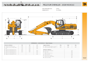 Excavatrice sur chenilles JCB JS 220 LC