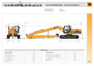 Excavatrice sur chenilles JCB JS 220 LR