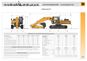 Excavatrice sur chenilles JCB JS 260 XD