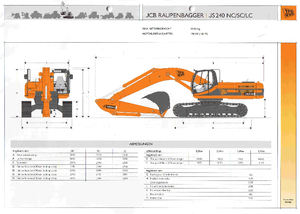 Excavatrice sur chenilles JCB JS 240 LC
