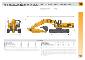 Excavatrice sur chenilles JCB JS 240 NLC