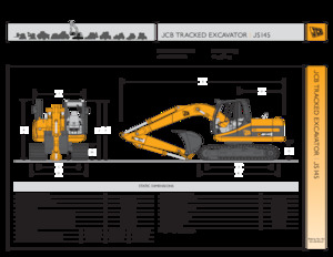 Excavatrice sur chenilles JCB JS145