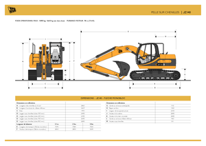 Excavatrice sur chenilles JCB JZ 140 L HD