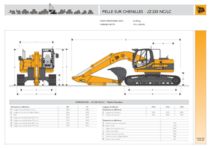 Excavatrice sur chenilles JCB JZ 255 L
