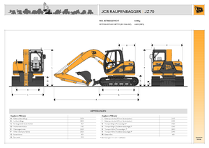 Excavatrice sur chenilles JCB JZ 70 offset
