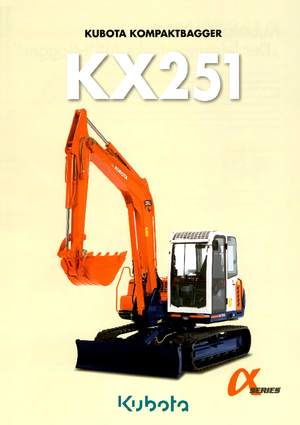 Excavatrice sur chenilles Kubota KX251α