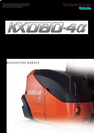 Excavatrice sur chenilles Kubota KX080-4α