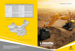 Excavatrice sur chenilles SDLG LG6225E