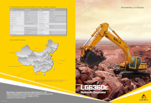 Excavatrice sur chenilles SDLG LG6360E