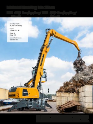 Manipulateurs de matériaux Liebherr LH 50 C High Rise Port Litronic