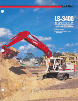 Excavatrice sur chenilles Link-Belt LS-3400 C II