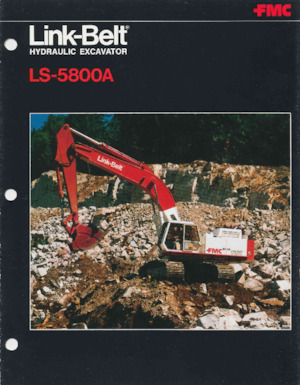 Excavatrice sur chenilles Link-Belt LS-5800A