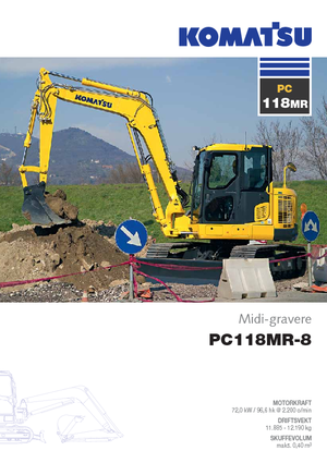 Excavatrice sur chenilles Komatsu PC118MR-8