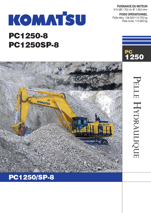 Excavatrice sur chenilles Komatsu PC1250SP-8