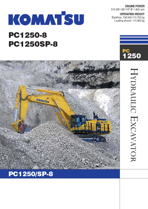 Excavatrice sur chenilles Komatsu PC1250SP-8