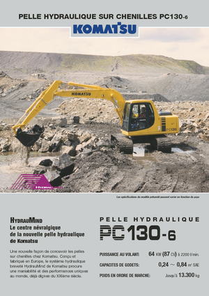 Excavatrice sur chenilles Komatsu PC130-6
