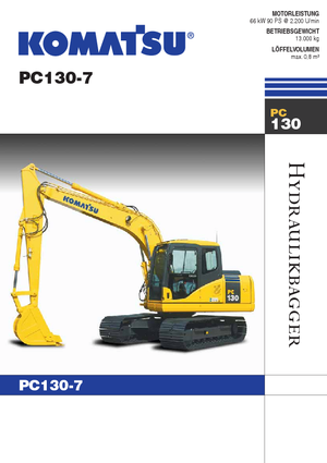 Excavatrice sur chenilles Komatsu PC130-7
