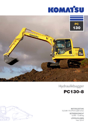 Excavatrice sur chenilles Komatsu PC130-8
