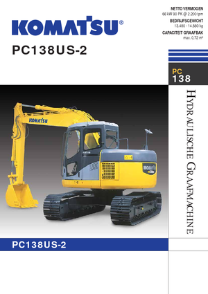 Excavatrice sur chenilles Komatsu PC138US-2