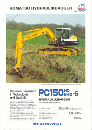 Excavatrice sur chenilles Komatsu PC150HD-5