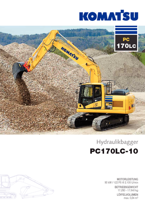 Excavatrice sur chenilles Komatsu PC170LC-10