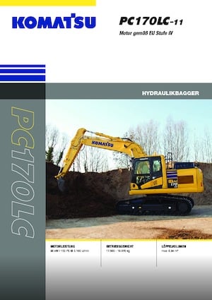 Excavatrice sur chenilles Komatsu PC170LC-11