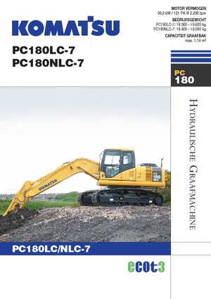 Excavatrice sur chenilles Komatsu PC180LC-7