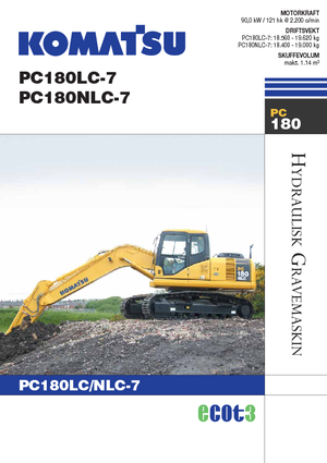 Excavatrice sur chenilles Komatsu PC180LC-7