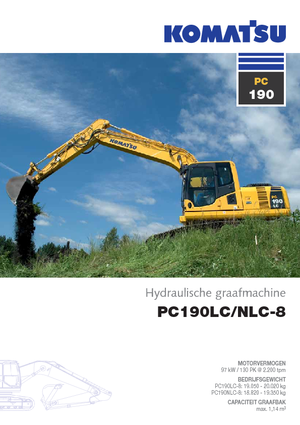 Excavatrice sur chenilles Komatsu PC190-8 LC