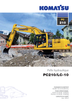 Excavatrice sur chenilles Komatsu PC210-10