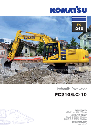 Excavatrice sur chenilles Komatsu PC210-10