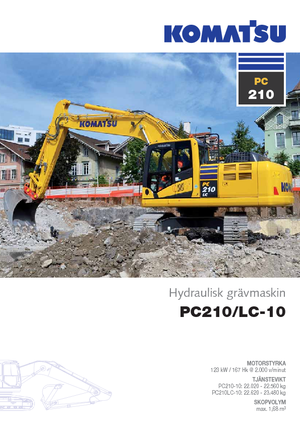 Excavatrice sur chenilles Komatsu PC210-10