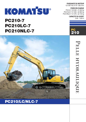Excavatrice sur chenilles Komatsu PC210NLC-7