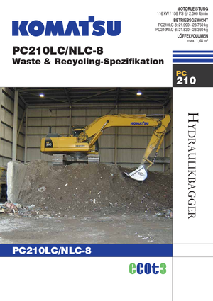 Excavatrice sur chenilles Komatsu PC210NLC-8